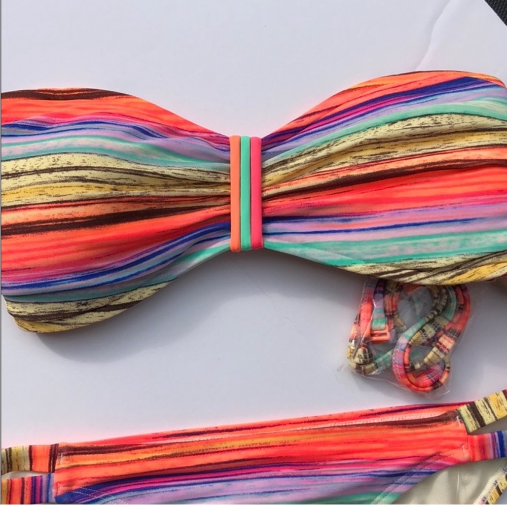 Eidon Swimwear bandeau bikini top NWT
